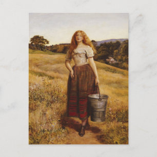 John Everett Millais - Bauern Tochter Postcard Postkarte