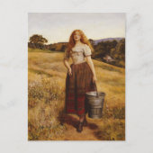 John Everett Millais - Bauern Tochter Postcard Postkarte (Vorderseite)