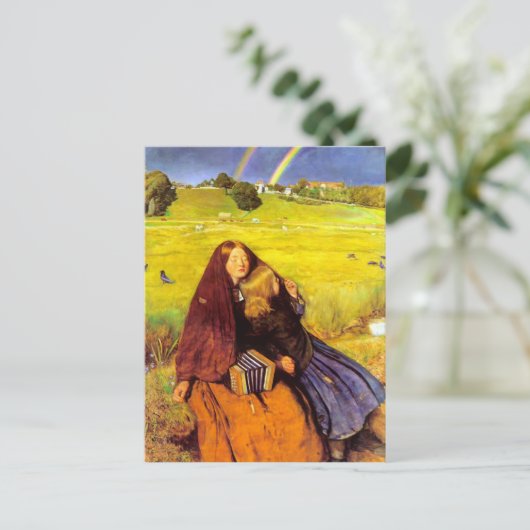John Everett Millais - Das Blinde Mädchen Postkarte (Stehend Vorderseite)