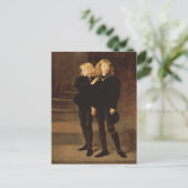 John Everett Millais - Die zwei Prinzen Postkarte (Stehend Vorderseite)