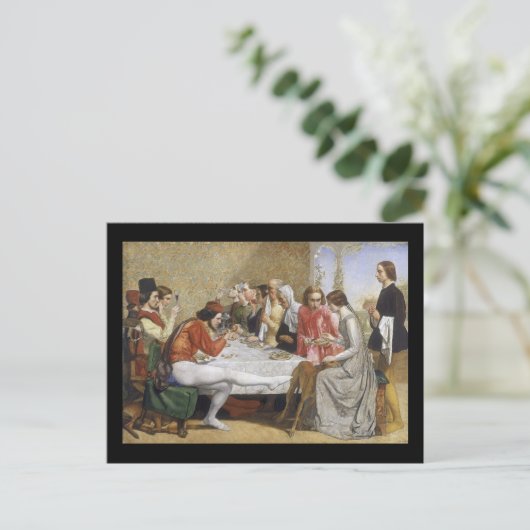 John Everett Millais Isabella Postkarte (Stehend Vorderseite)