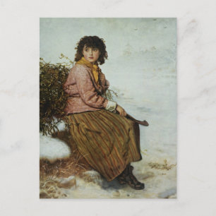 John Everett Millais - Mistletoe Gatherer Postcard Postkarte