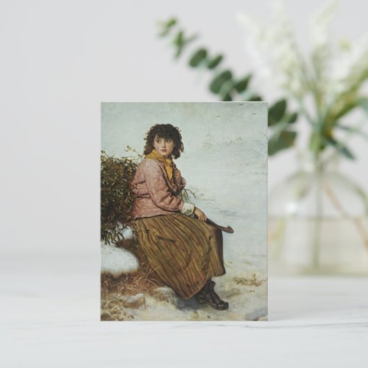 John Everett Millais - Mistletoe Gatherer Postcard Postkarte (Stehend Vorderseite)