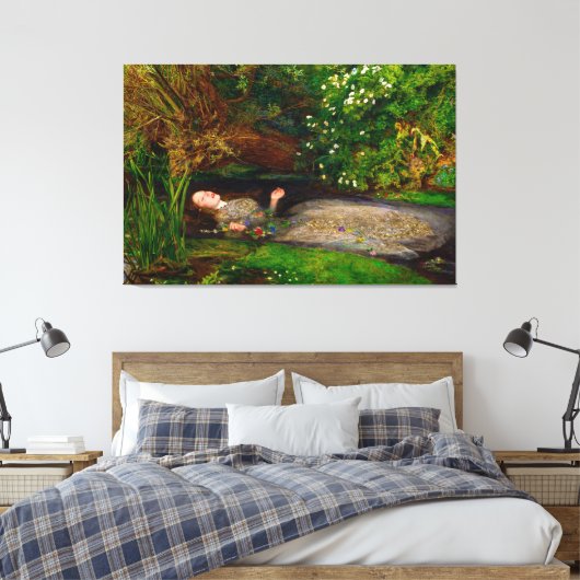 JOHN EVERETT MILLAIS - OPHELIA - 1851-1852 - LEINWANDDRUCK (Insitu (Schlafzimmer))