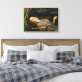 John Everett Millais - Ophelia Leinwanddruck (Insitu (Schlafzimmer))