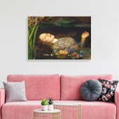 John Everett Millais - Ophelia Leinwanddruck (Insitu (Wohnzimmer))