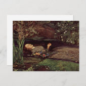 John Everett Millais Ophelia Postcard Postkarte (Vorne/Hinten)