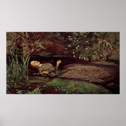 John Everett Millais Ophelia Poster (Vorne)