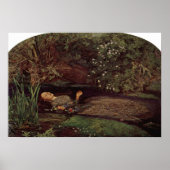 John Everett Millais - Ophelia Poster (Vorne)