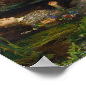 John Everett Millais - Ophelia Poster (Ecke)