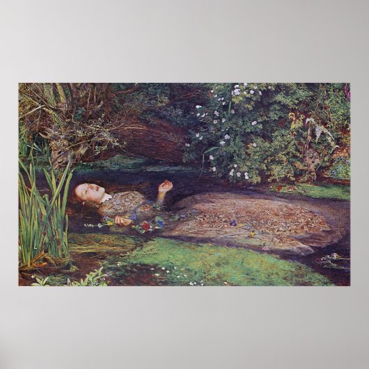 John Everett Millais Ophelia Poster (Vorne)