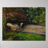 John Everett Millais - Ophelia Poster (Vorne)