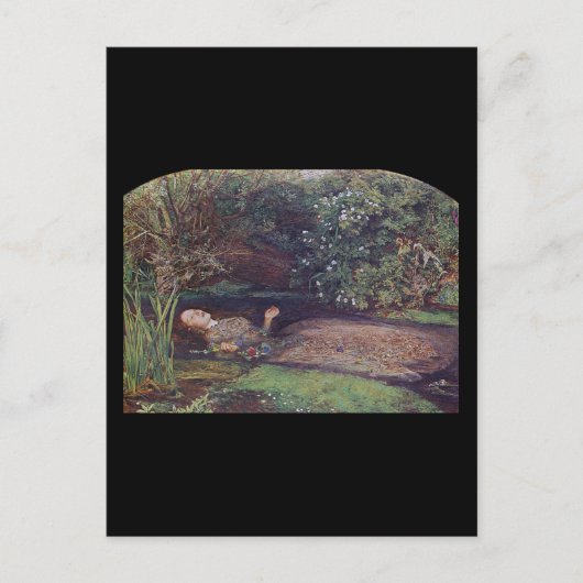John Everett Millais Ophelia Postkarte (Vorderseite)
