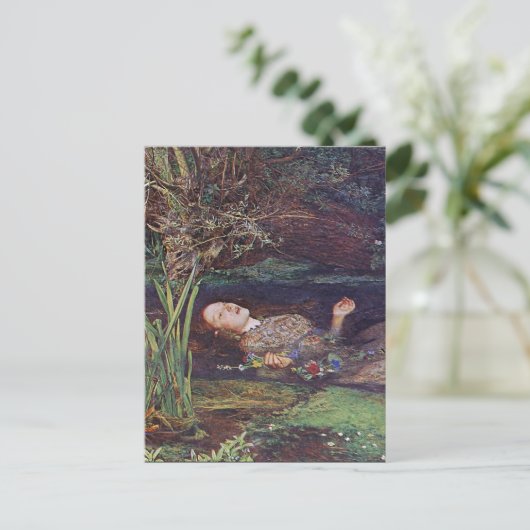 John Everett Millais Ophelia Postkarte (Stehend Vorderseite)
