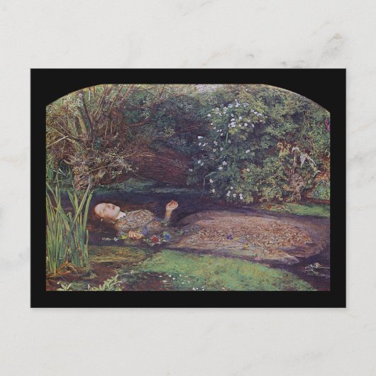 John Everett Millais Ophelia Postkarte (Vorderseite)
