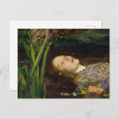 John Everett Millais - Ophelia Postkarte (Vorne/Hinten)