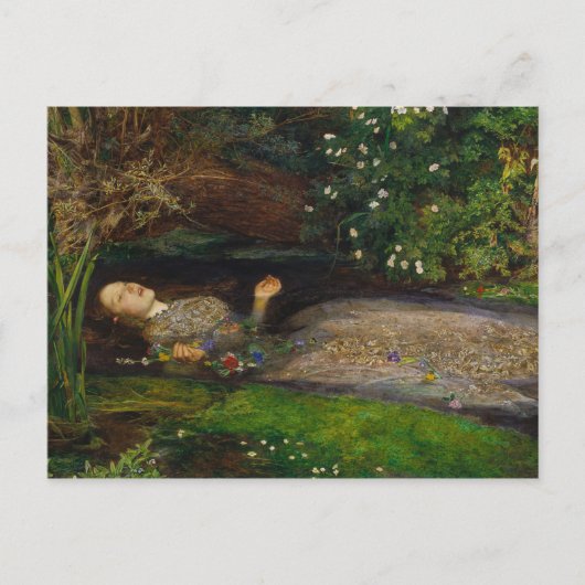 John Everett Millais - Ophelia Postkarte (Vorderseite)