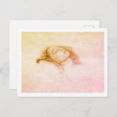 John Everett Millais - Ophelia (Studienentwurf) Postkarte (Vorne/Hinten)