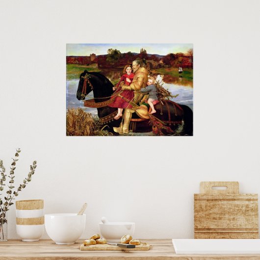 John Everett Sir Isumbras im Ford Poster (Küche)