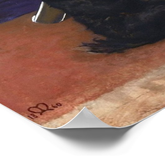 John Everett The Black Brunswicker Poster (Ecke)