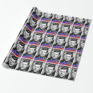 John F. Kennedy Baseball Card Geschenkpapier