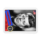 John F. Kennedy Baseball Card Magnet (Horizontal)