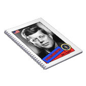 John F. Kennedy Baseball Card Notizblock (Rechte Seite)