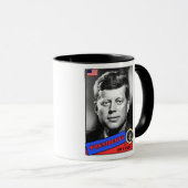 John F. Kennedy Baseball Card Tasse (VorderseiteRechts)