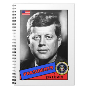John F. Kennedy Baseballkarte Notizblock