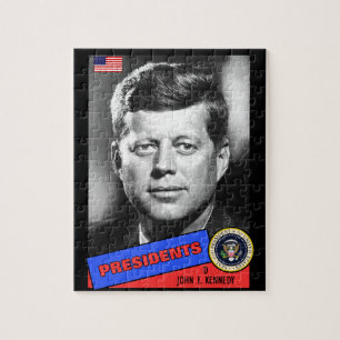 John F. Kennedy Baseballkarte Puzzle