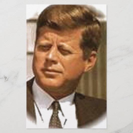 John F Kennedy Briefpapier (Vorderseite)