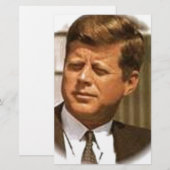John F Kennedy Briefpapier (Vorne/Hinten)