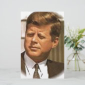 John F Kennedy Briefpapier (Stehend Vorderseite)