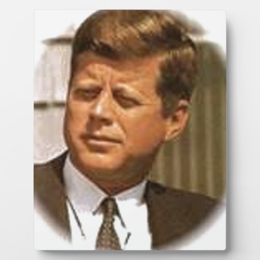 John F Kennedy Fotoplatte (Vorderseite)