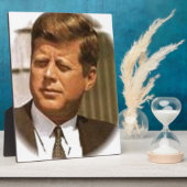 John F Kennedy Fotoplatte (Seite)