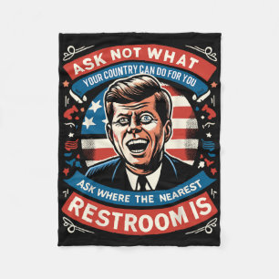 John F. Kennedy Funny Patriotic Toilet Meme 4. Fleecedecke