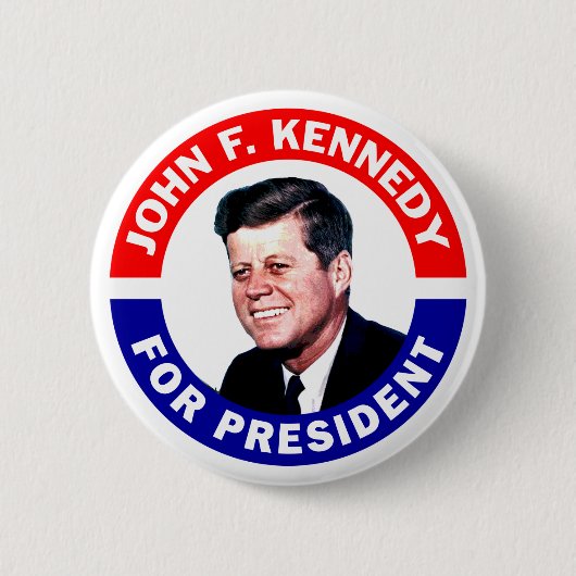 John F Kennedy für Präsident Button (Vorderseite)