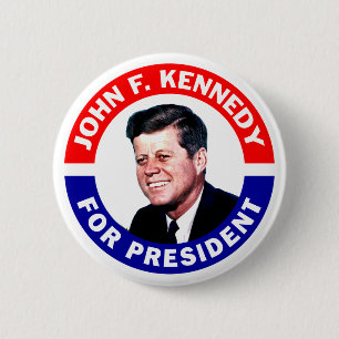 John F Kennedy für Präsident Button