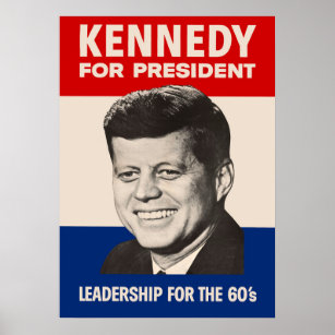 John F. Kennedy für Präsident JFK-Kampagne Poster