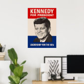 John F. Kennedy für Präsident JFK-Kampagne Poster (Heimbüro)
