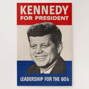 John F. Kennedy für Präsident JFK-Wahlkampfplakat Puzzle