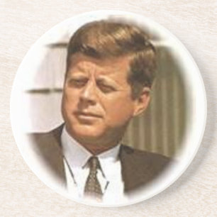 John F Kennedy Getränkeuntersetzer