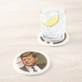 John F Kennedy Getränkeuntersetzer (Seite)