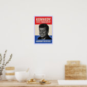 John F Kennedy Halbtonposter Poster (Küche)