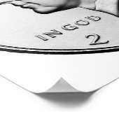 John F. Kennedy Half-Dollar Poster (Ecke)