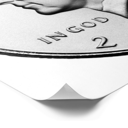 John F. Kennedy Half-Dollar Poster (Ecke)