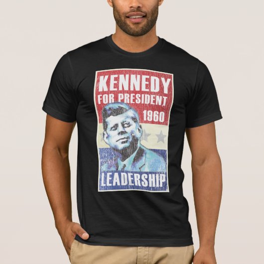John F. Kennedy-historischer Präsident Campaign T-Shirt (Vorderseite)