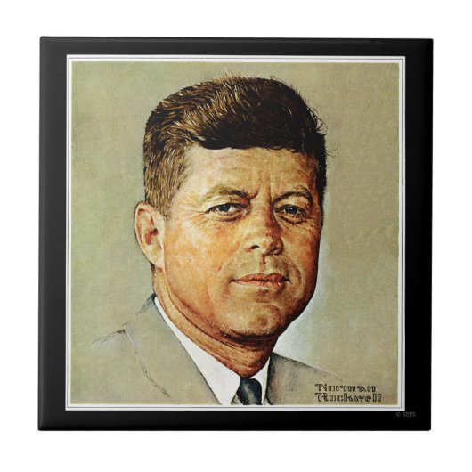 John F. Kennedy IN MEMORIAM 2 -> John F. Kennedy I Fliese (Vorderseite)