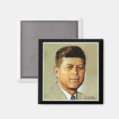 John F. Kennedy IN MEMORIAM 2 Magnet (Vorderseite/Rückseite)