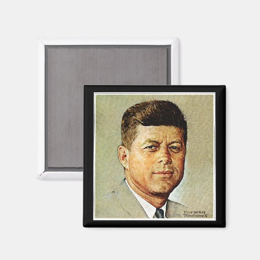 John F. Kennedy IN MEMORIAM 2 Magnet (Vorderseite/Rückseite)
